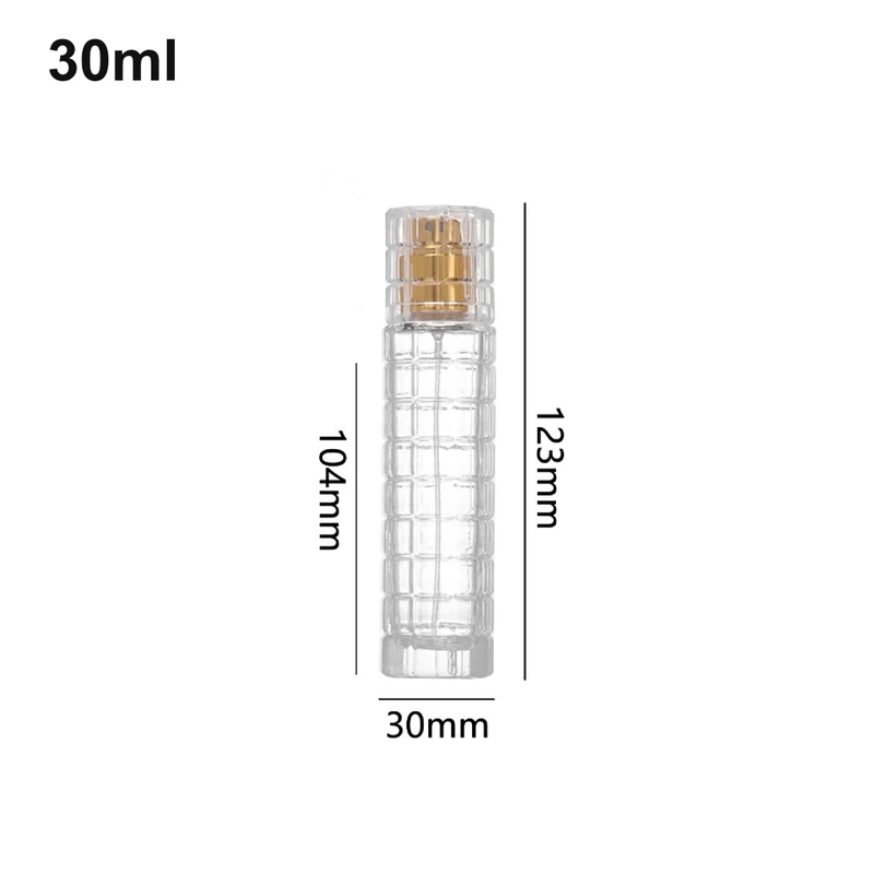 30ml Grid-Textured Tall Perfume Bottle