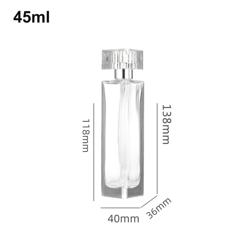 45ml Tall Clear-Cap Perfume Bottle