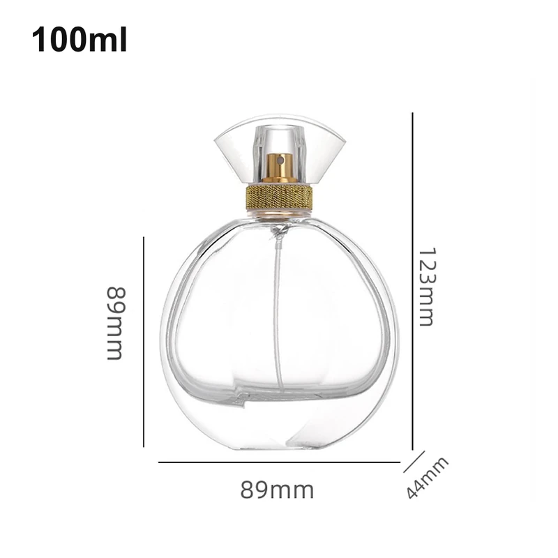 100ml Round Fan-Cap Perfume Bottle
