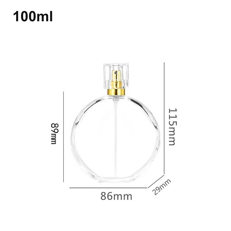 100ml Round Crystal-Cap Perfume Bottle