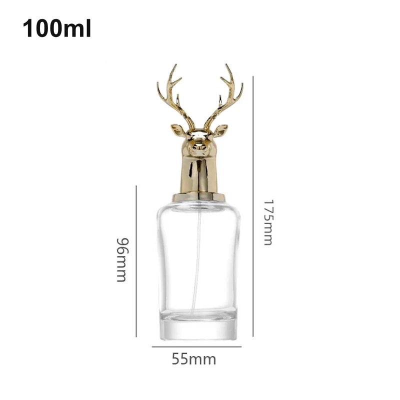 100ml Deer-Cap Cylinder Perfume Bottle