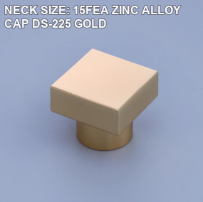 DS-225 15FEA gold square zinc alloy perfume cap