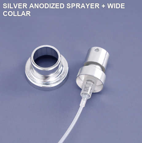 KALIENI silver perfume sprayer with wide collar reference