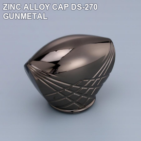 KALIENI DS-270 sculptural gunmetal zinc alloy perfume bottle cap reference